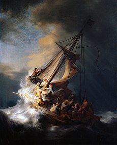 rembrandt, christ in the storm on the sea of galilee